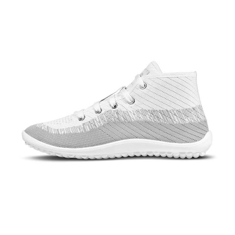 LEGUANO Stream weiß grau Barfußschuh Unisex Sneaker
