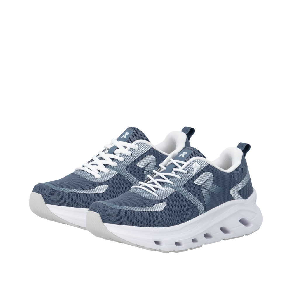 RIEKER Herren Sport Sneaker blau U3504-12 Weite H