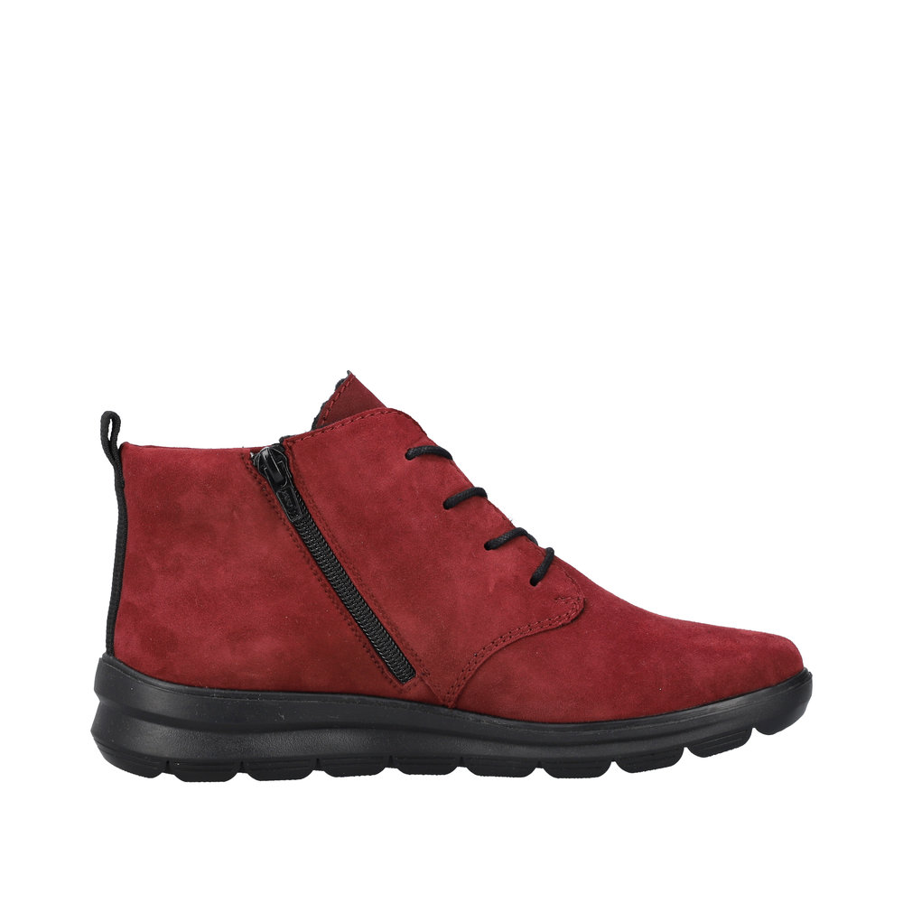 RIEKER Damen Stiefelette rot Z0022-35 echt Leder
