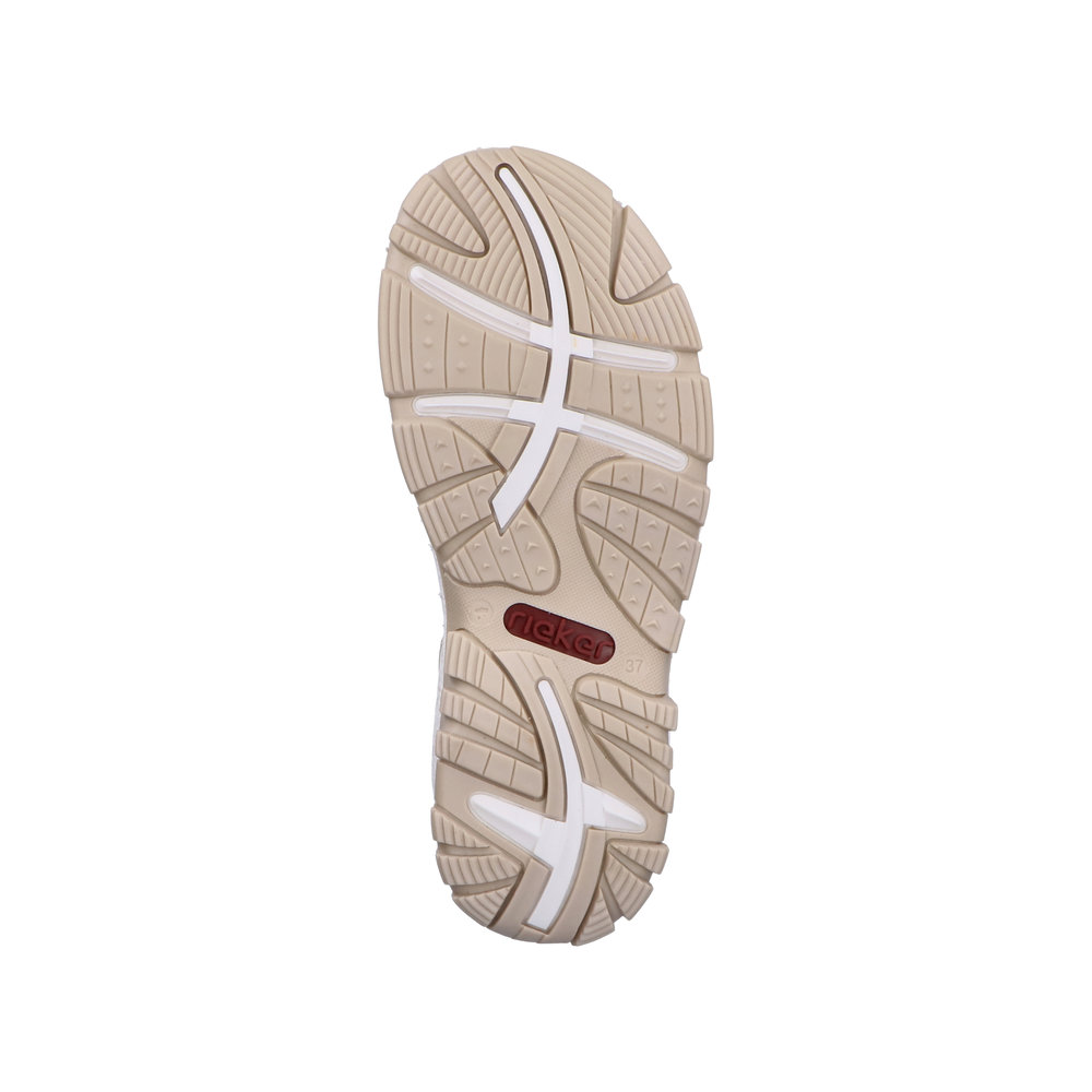 RIEKER Damen Sandale Trekking beige 68871-62 griffige Sohle