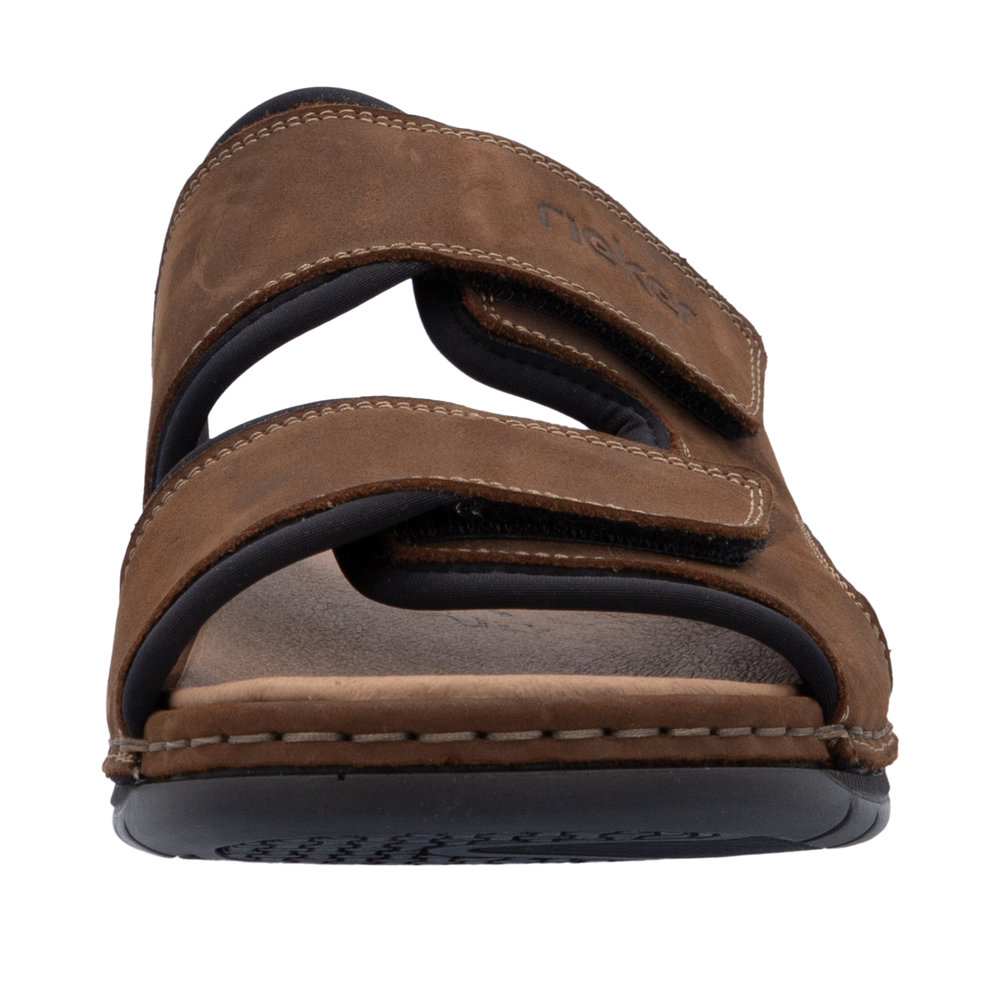 RIEKER Herren Pantolette braun 25559-25 echt Leder