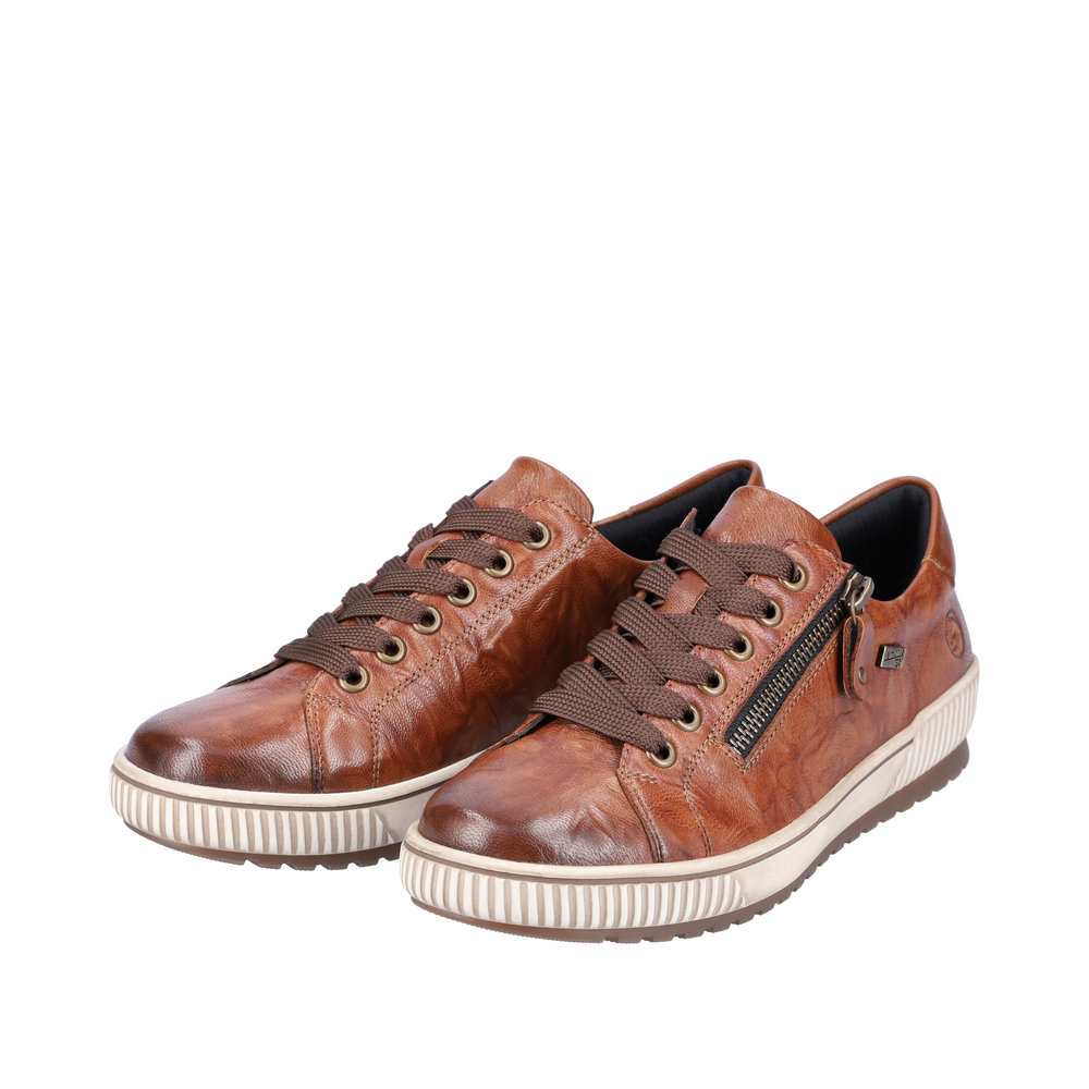 REMONTE Damen Sneaker Cognac braun D0700-22 mit TEX