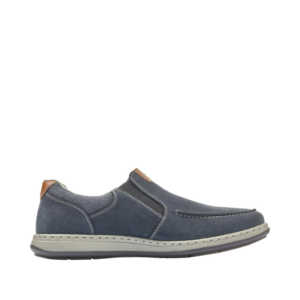 RIEKER Herren Halbschuh Slipper blau 17360-15