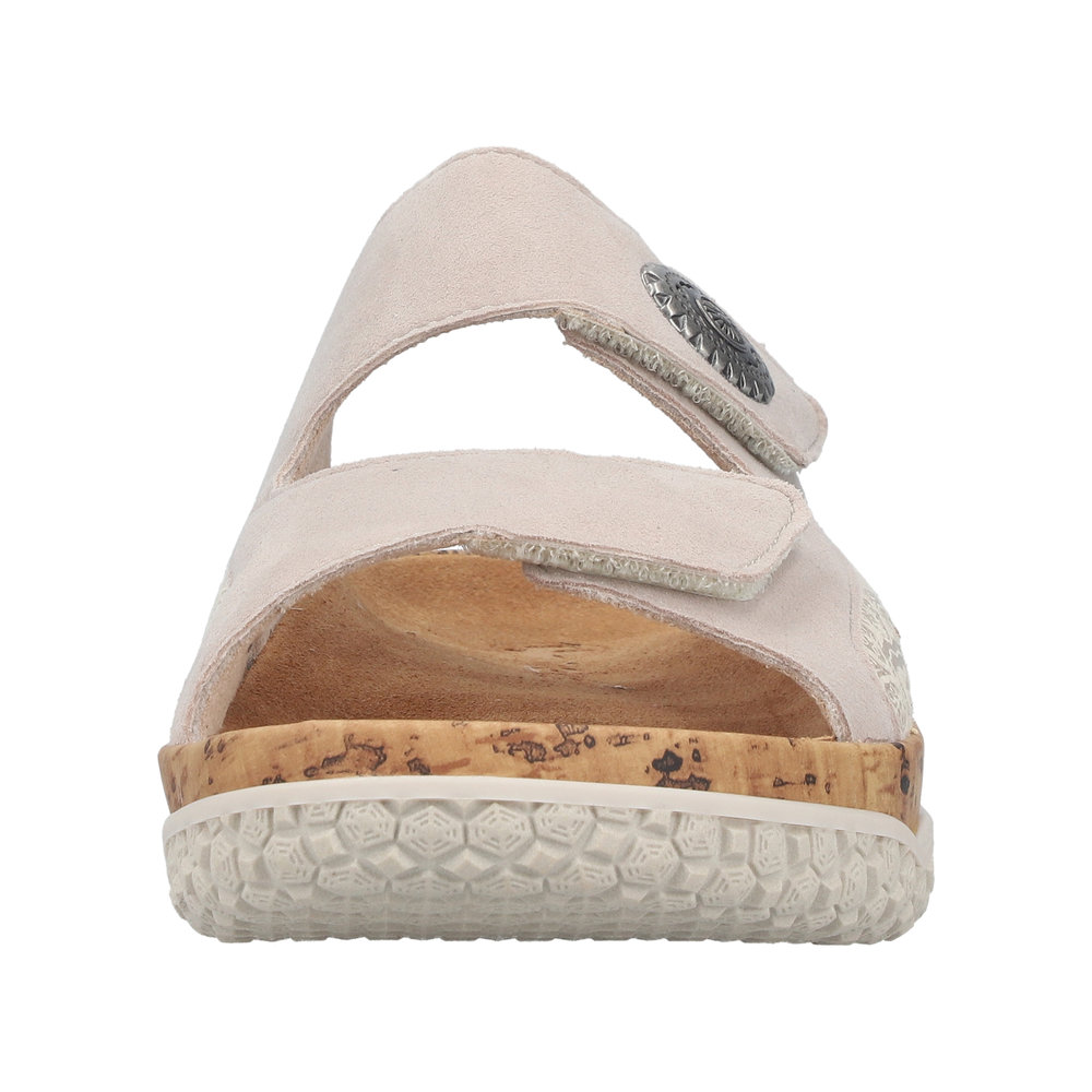 RIEKER Damen Pantolette beige V0302-60 extra weit