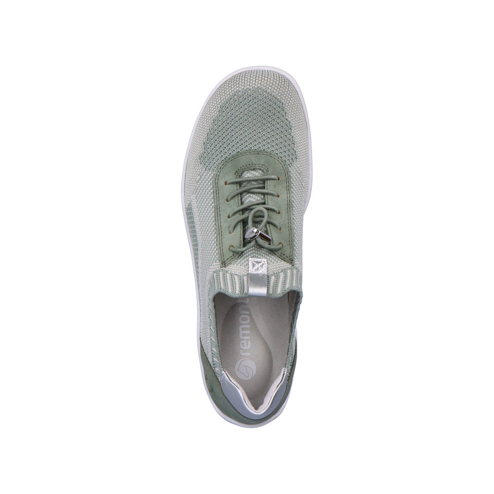 REMONTE Damen Sneaker Slipper grün R3518-52 Leichtgewicht