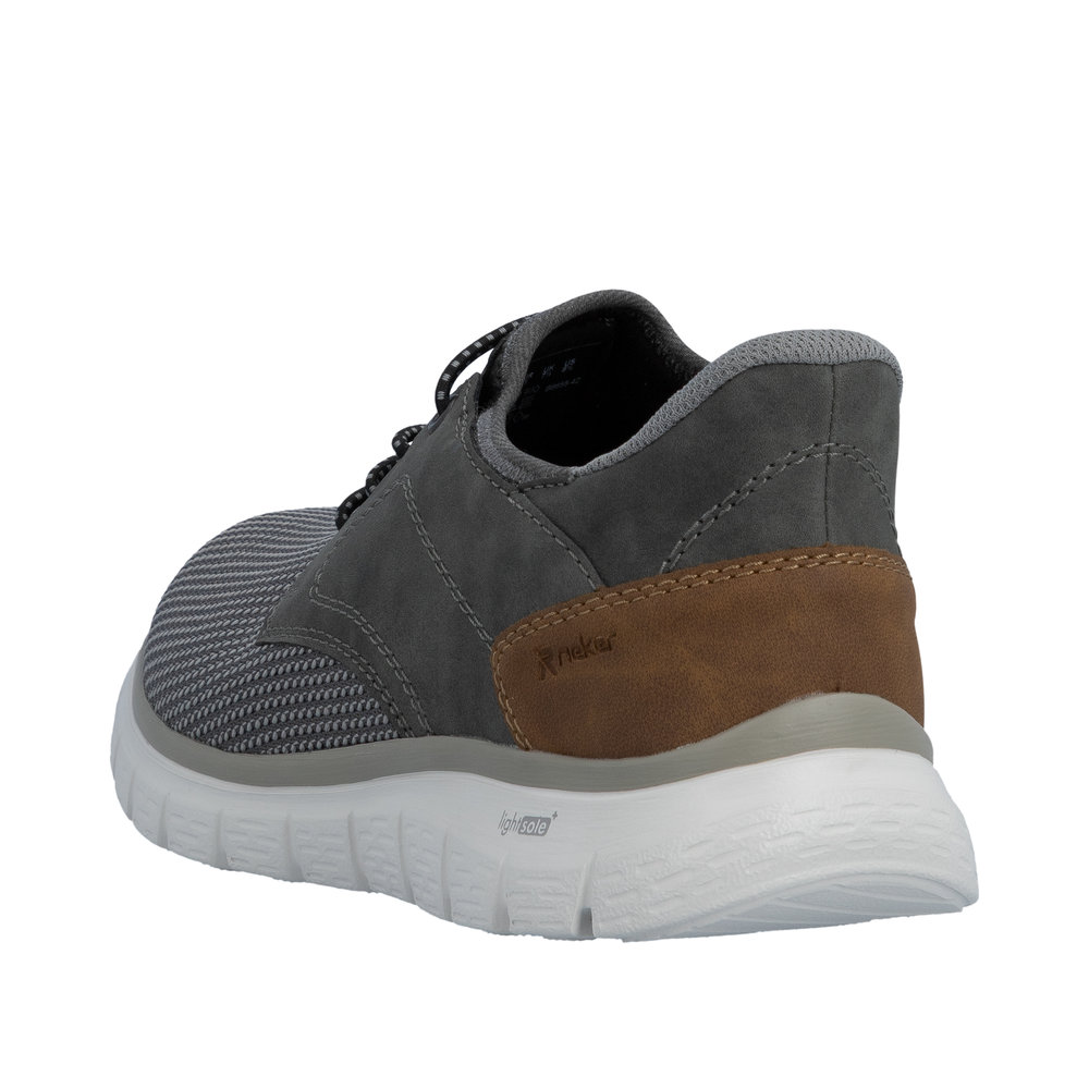 RIEKER Herren Sneaker Slipper grau B6658-42 Ready2Go