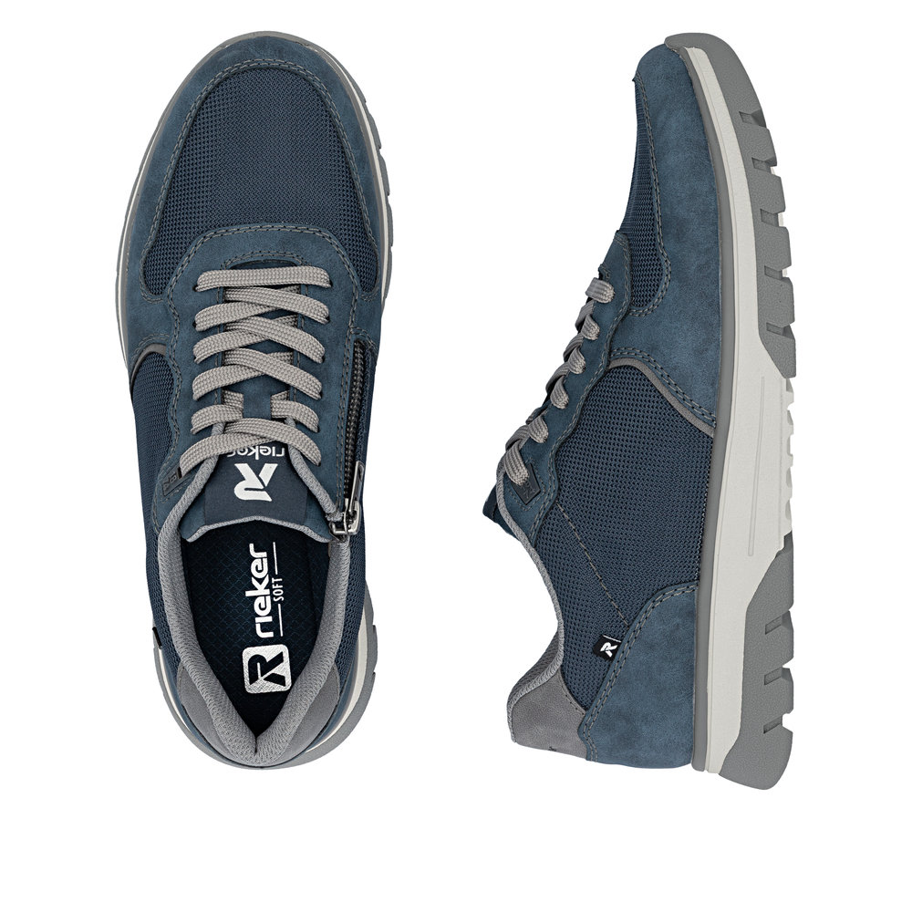 RIEKER Herren Sneaker blau B9302-14 extra weit