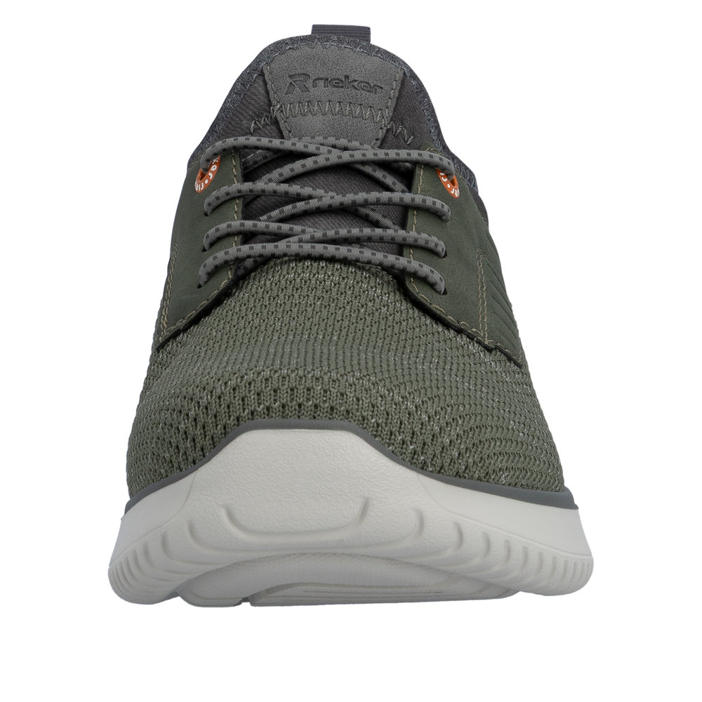 RIEKER Herren Sneaker Slipper grün B9651-52 bequeme Weite