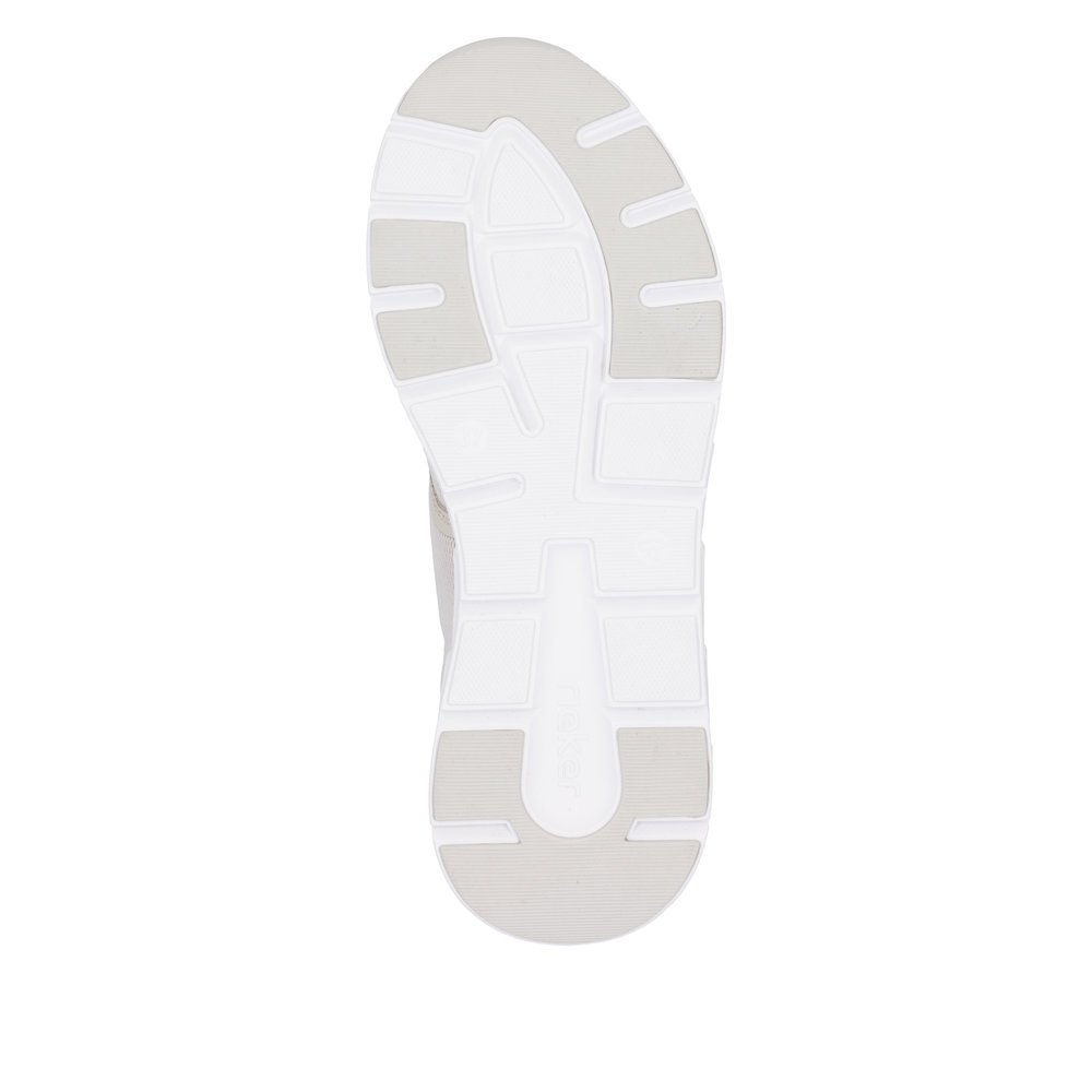 RIEKER Damen Sneaker Slipper beige M9000-60 Gummizug
