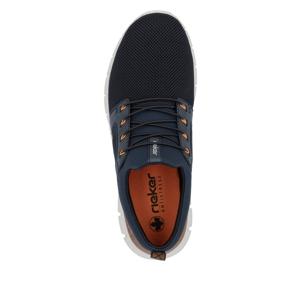 RIEKER Herren Sneaker Slipper blau B7796-14