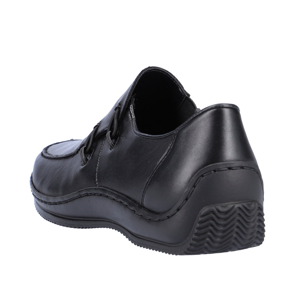 RIEKER Damen Halbschuh Slipper schwarz L1751-00 echt Leder
