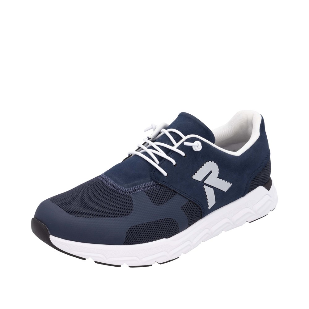 RIEKER Herren Sneaker Slipper blau 09100-14 extra weit!