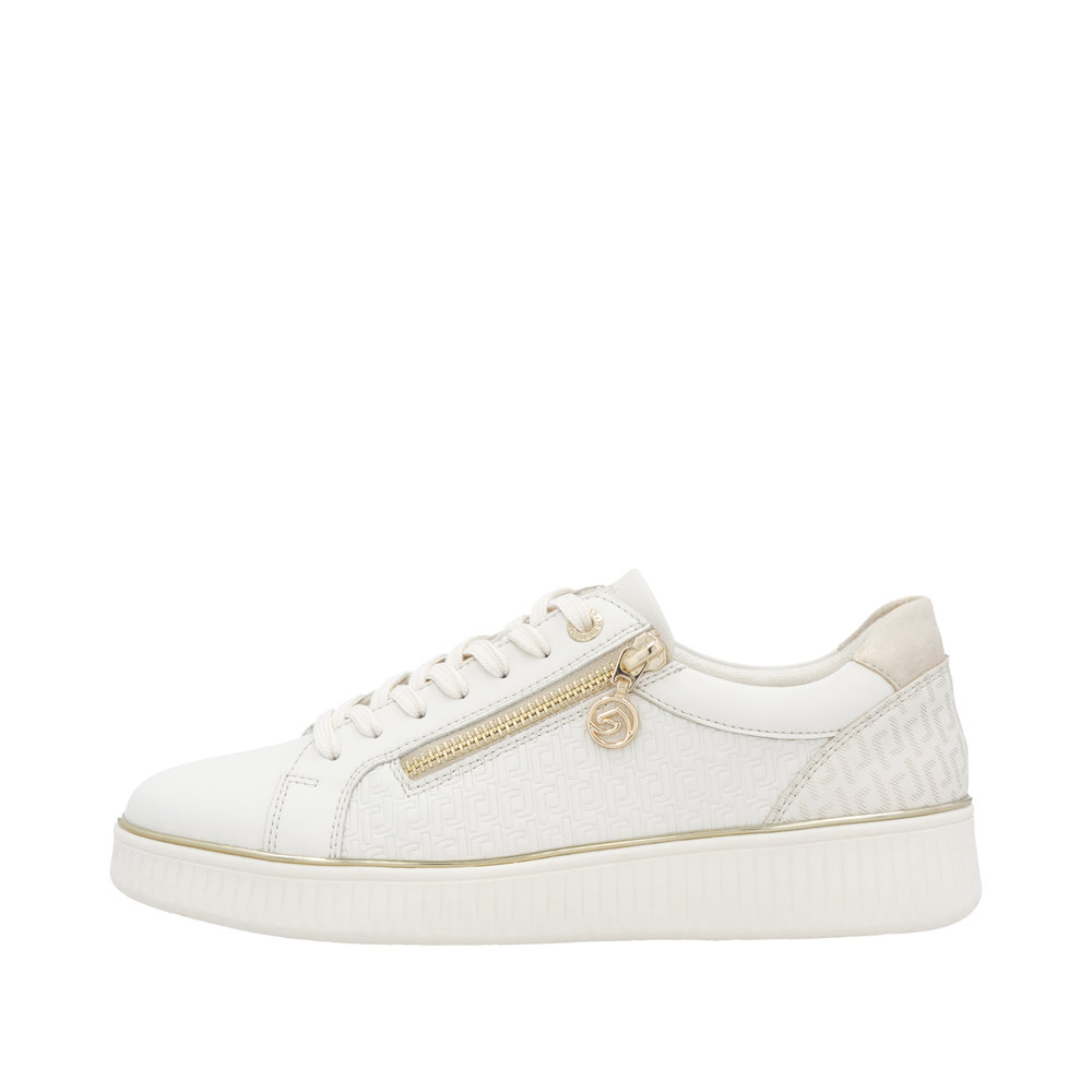 REMONTE Damen Sneaker weiß gold D2E00-80