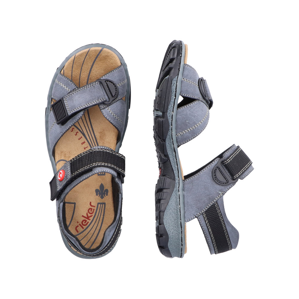 RIEKER Damen Sandalette Trekking blau 68851-14 Trekkingsandale