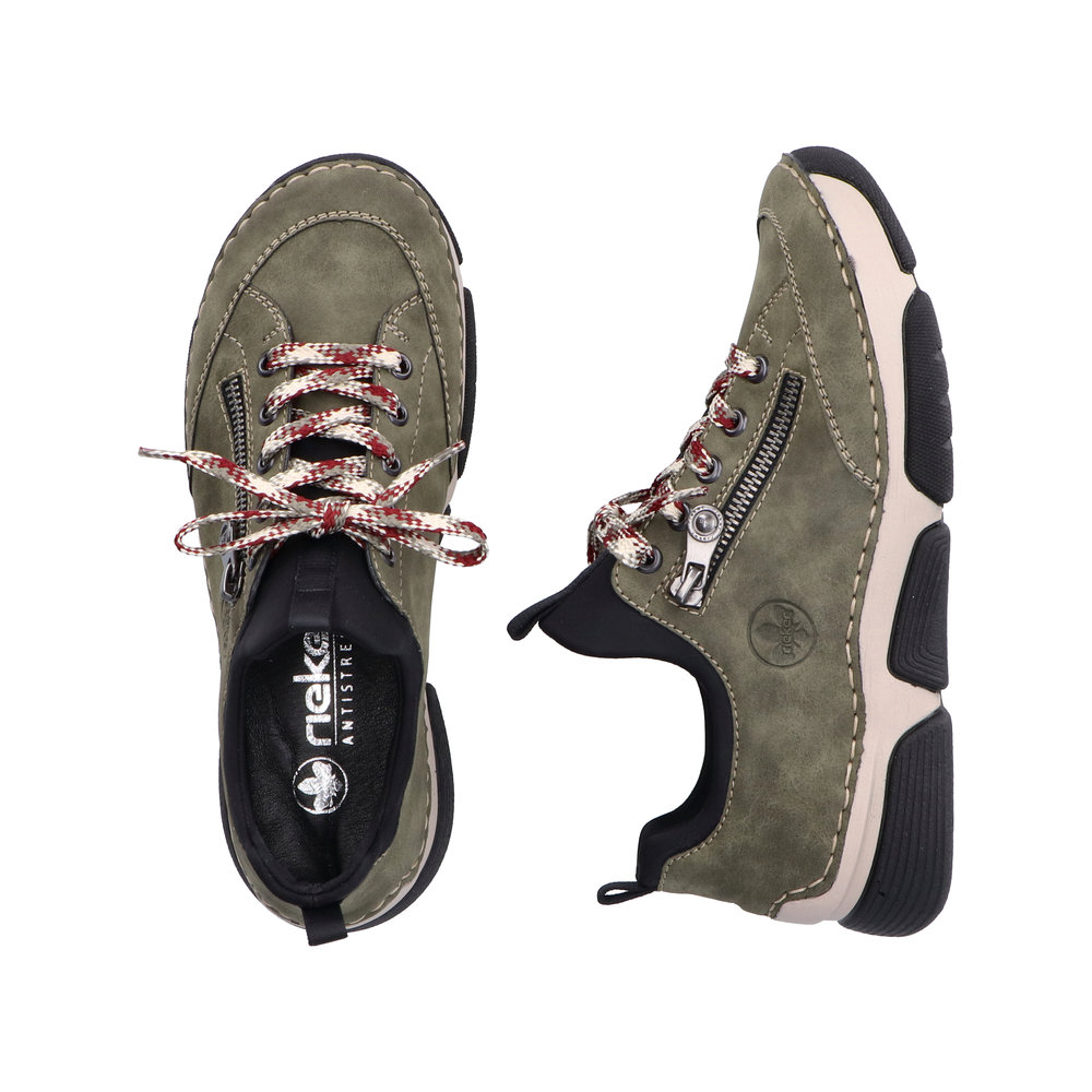 RIEKER Damen Sneaker Slipper 45973-54 grün