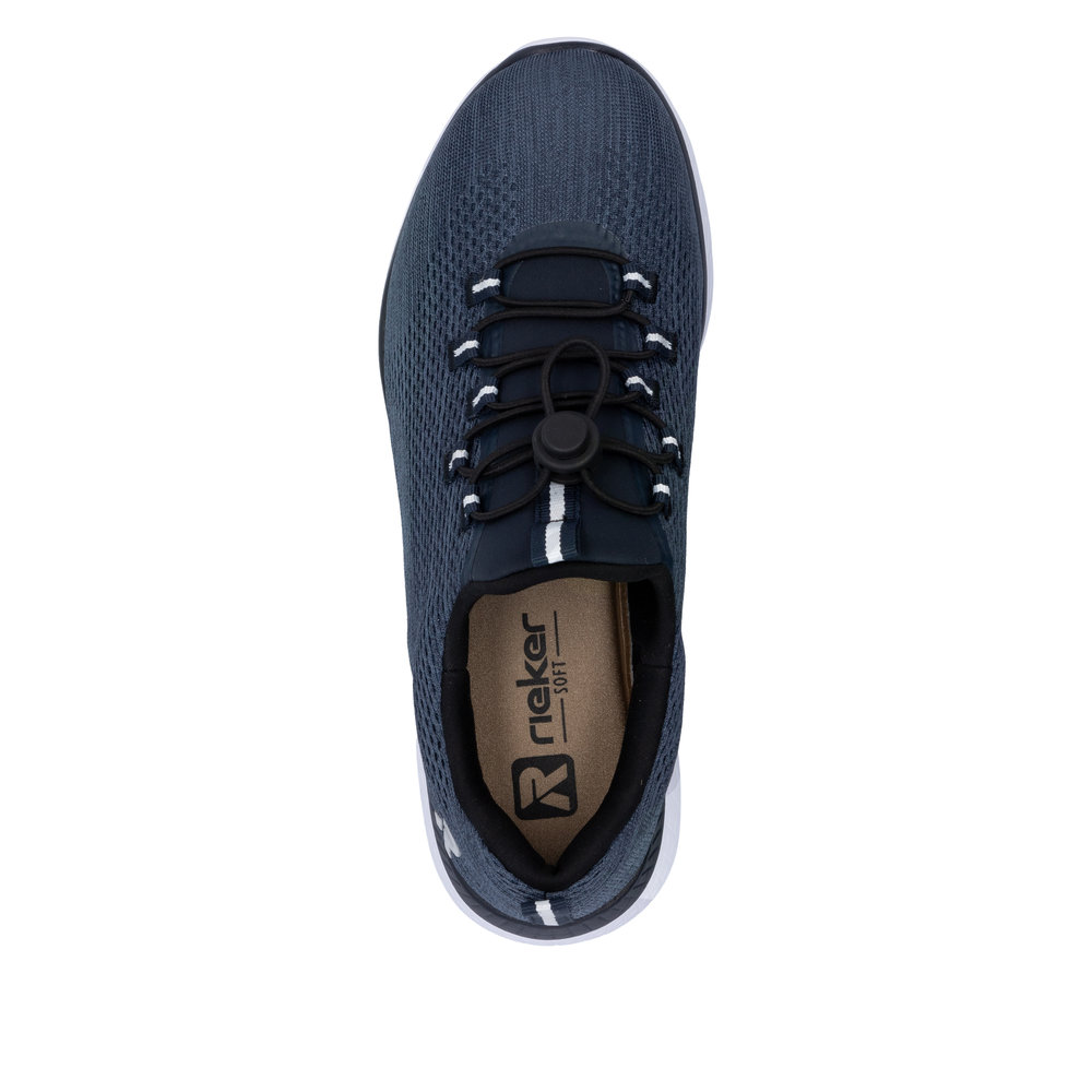 RIEKER Damen Sneaker Slipper dunkelblau M5069-12 leicht luftig