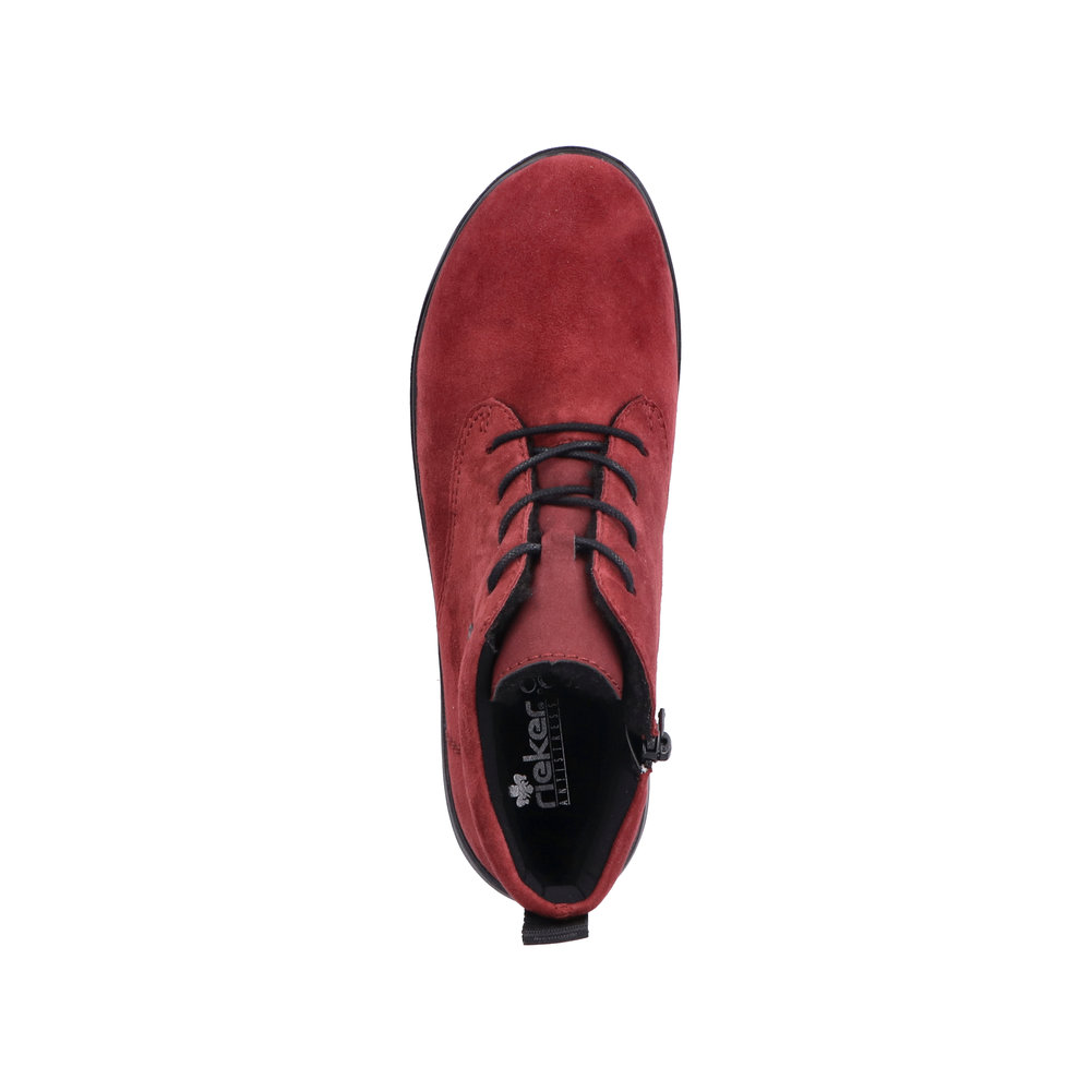 RIEKER Damen Stiefelette rot Z0022-35 echt Leder