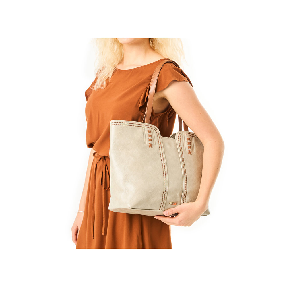 RIEKER Damen Tasche Schultertasche beige H1611-60