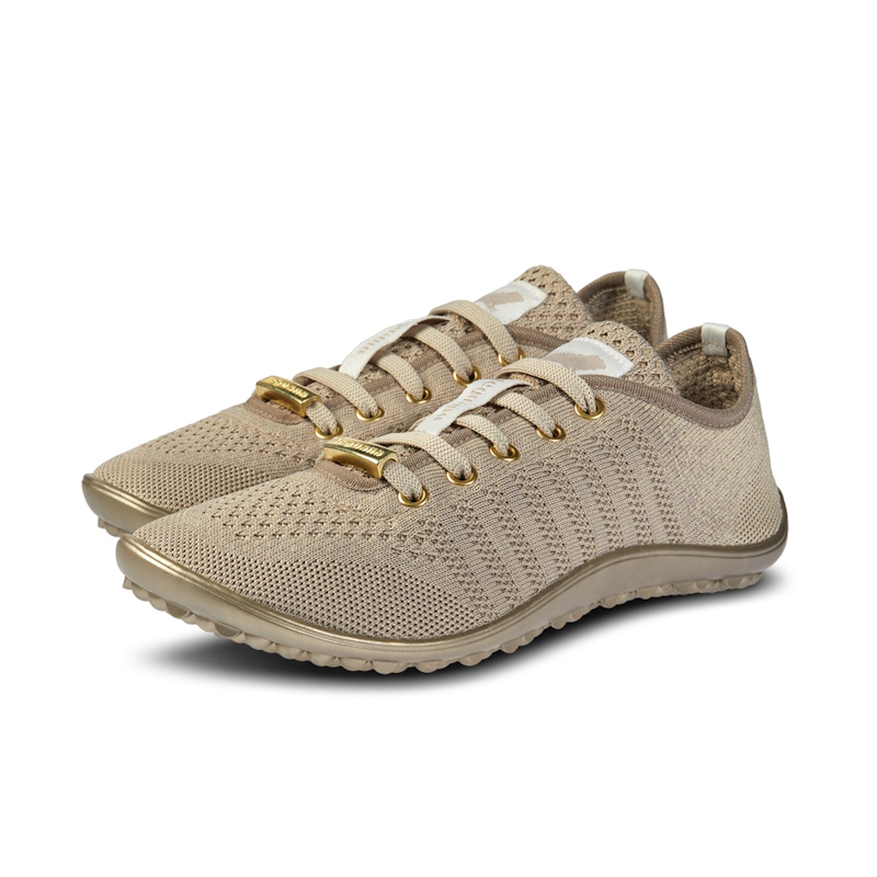 LEGUANO Go Gold Barfußschuh Damen Sneaker
