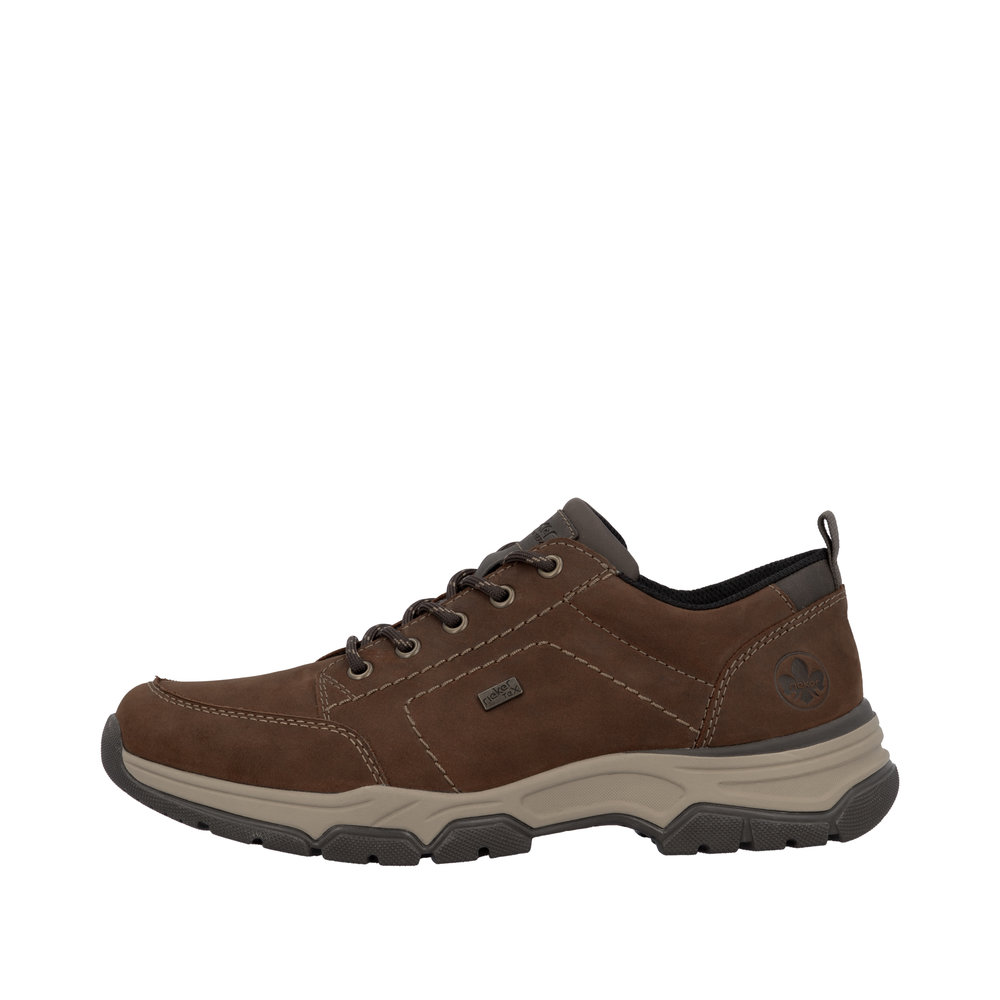 RIEKER Herren Halbschuh braun 11222-22 Leder und TEX