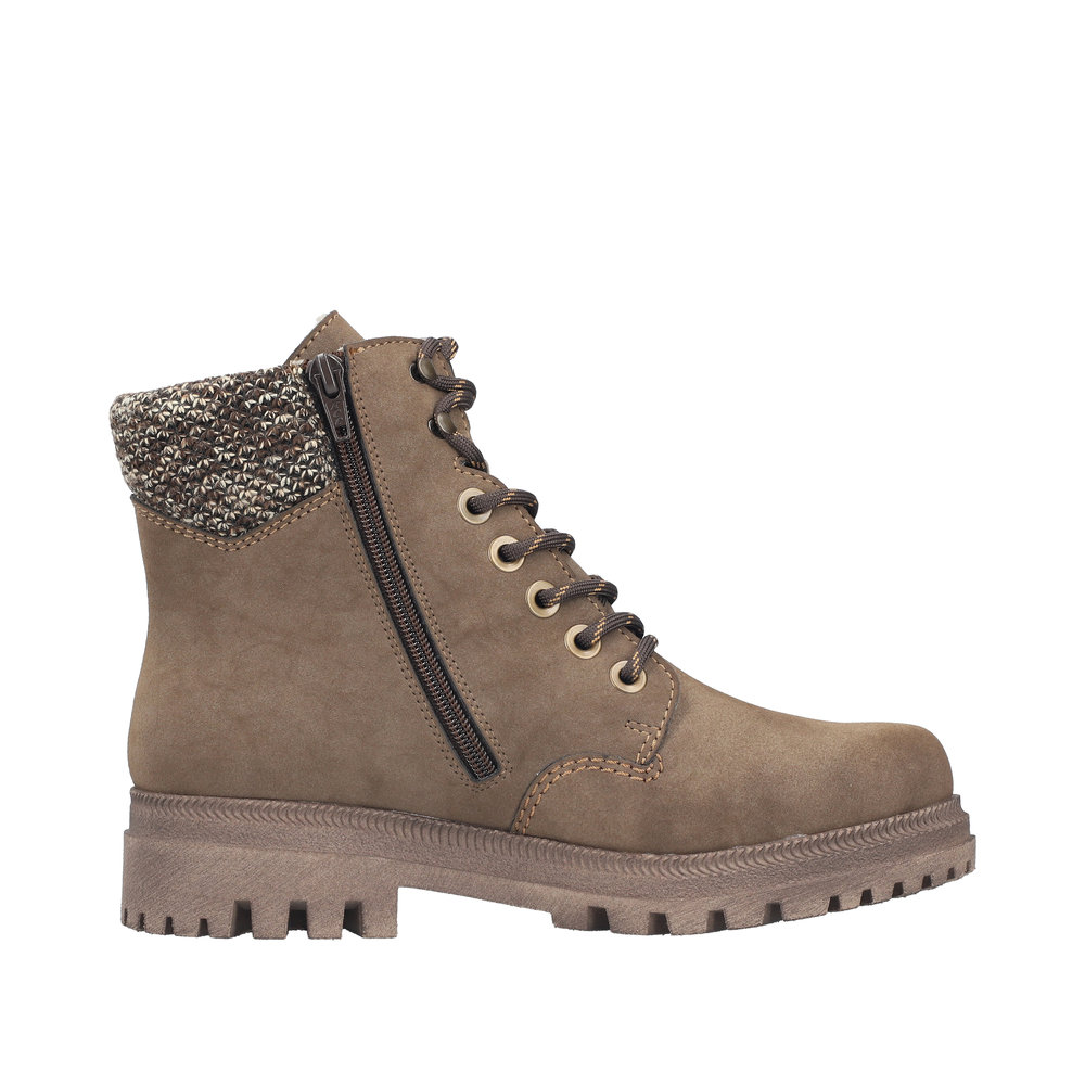 RIEKER Damen Stiefelette Boots braun Y7621-25 Biker-Style