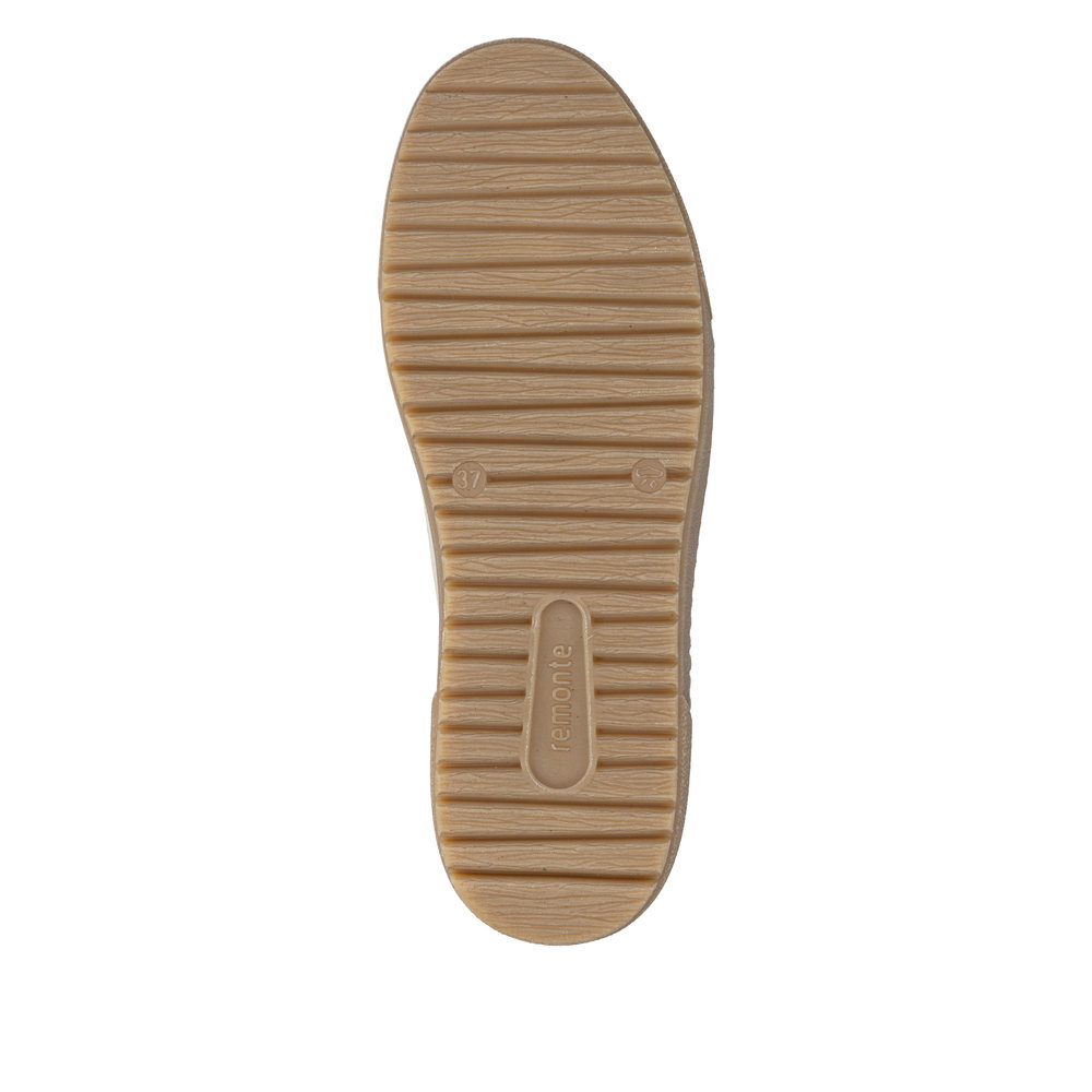 REMONTE Damen Stiefelette weiß beige D2T72-80 Leder mit TEX