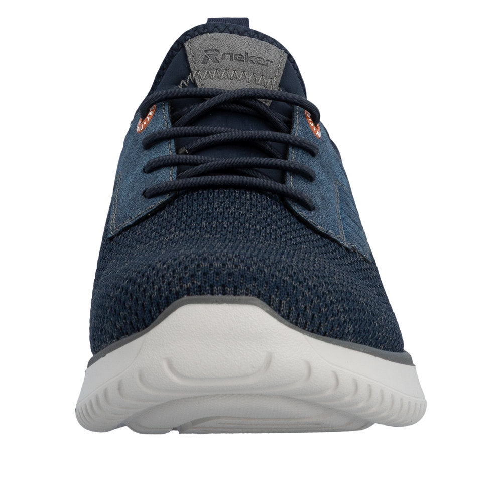 RIEKER Herren Sneaker Slipper blau B9651-14 Weite G