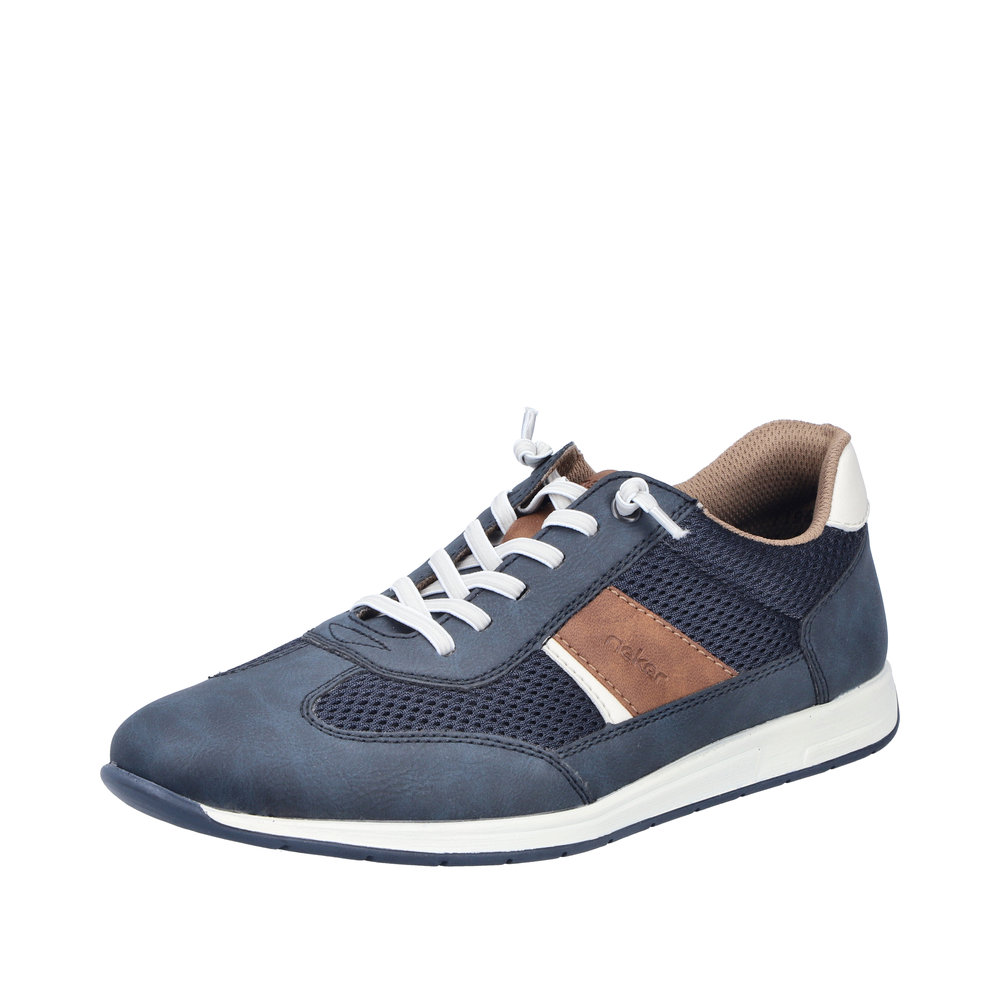 Sommerlicher RIEKER Herren Sneaker blau 11960-14