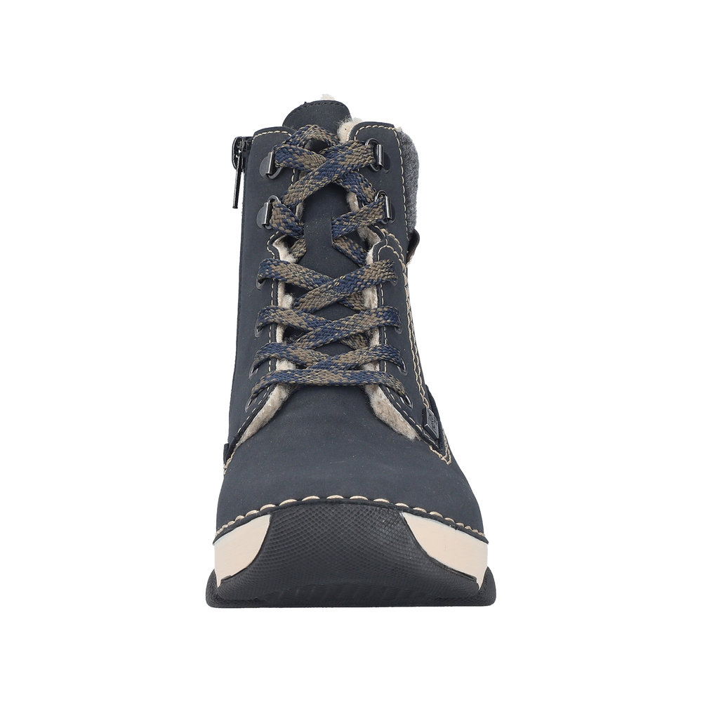 RIEKER Damen Stiefelette blau 45925-14 mit TEX