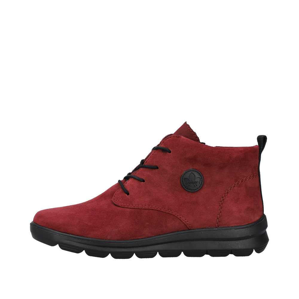 RIEKER Damen Stiefelette rot Z0022-35 echt Leder RIEKER Damen Stiefelette rot Z0022-35 echt Leder