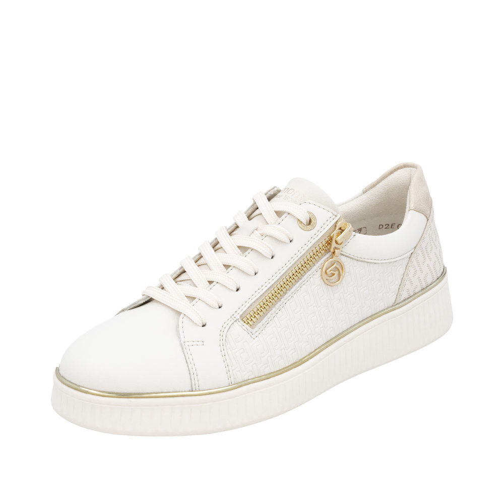 REMONTE Damen Sneaker weiß gold D2E00-80