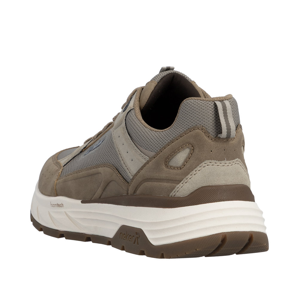 RIEKER Herren Sport Sneaker beige braun 06101-64 Gel-Einlage