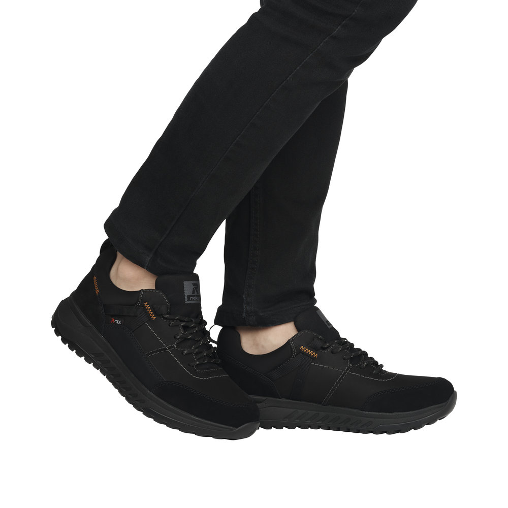 RIEKER Herren Sneaker schwarz U0100-00 mit TEX
