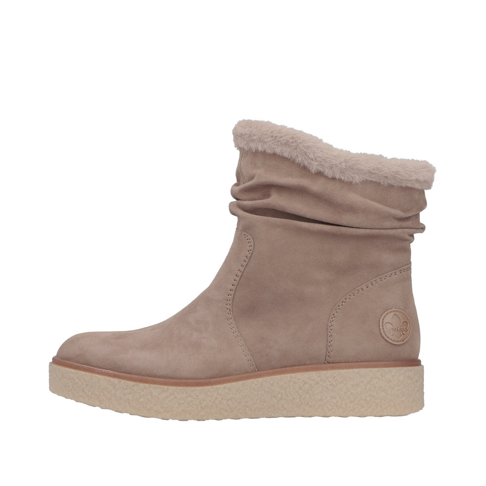 RIEKER Damen Stiefelette beige Y0070-24 echt Leder RIEKER Damen Stiefelette beige Y0070-24 echt Leder