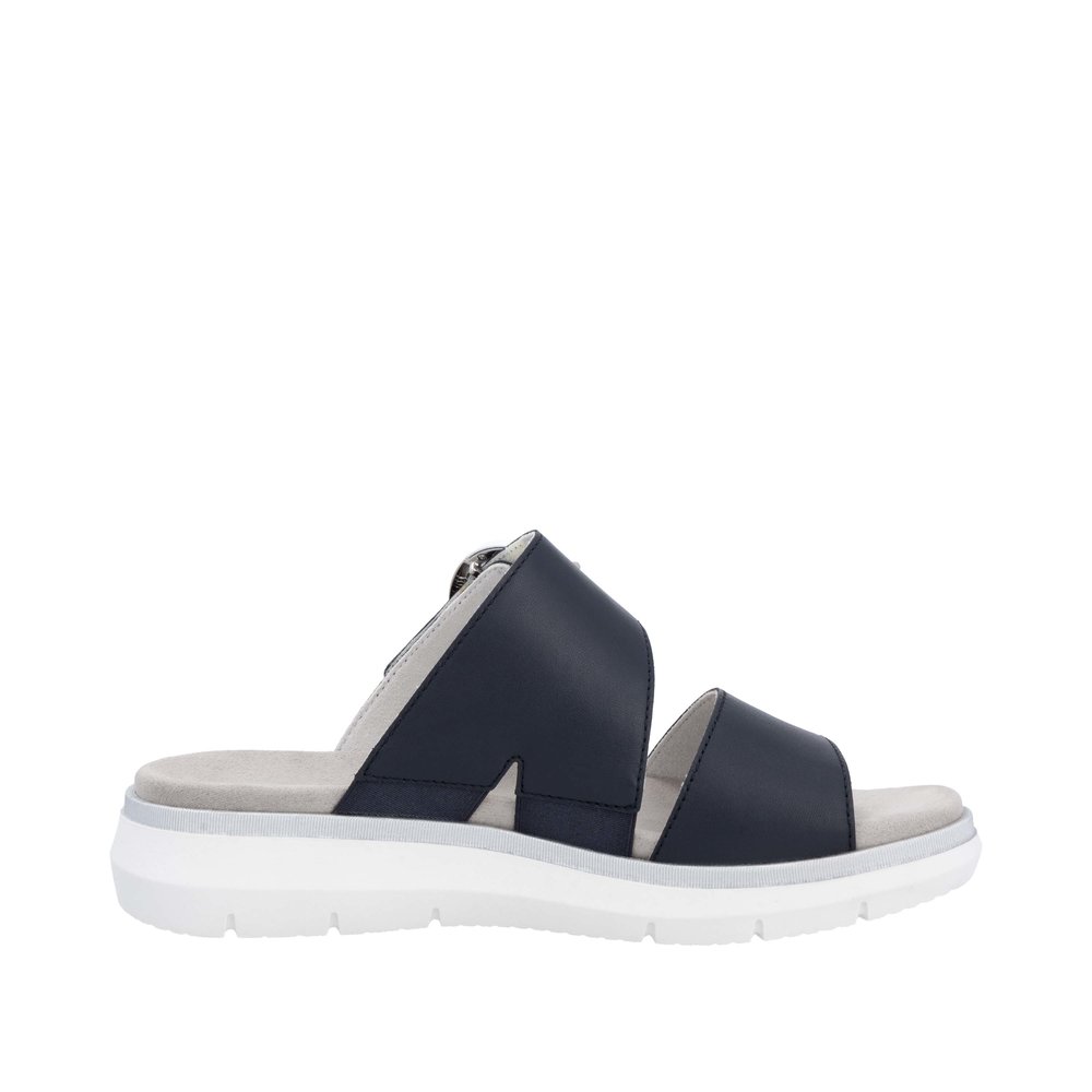 REMONTE Damen Pantolette dunkelblau D2K51-00 echt Leder