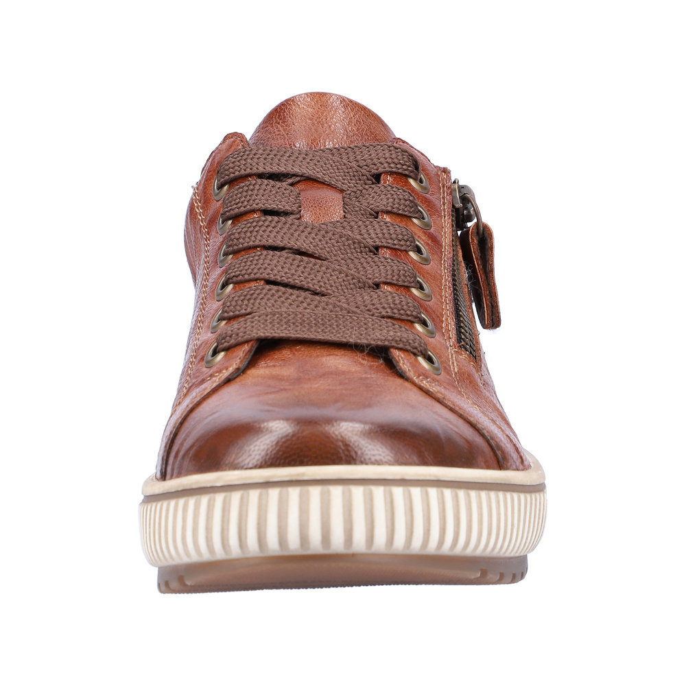 REMONTE Damen Sneaker Cognac braun D0700-22 mit TEX