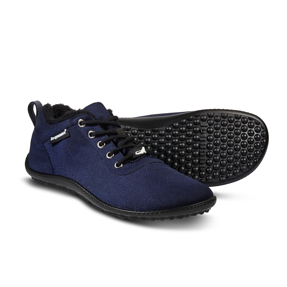 LEGUANO Galaxo blue blau Barfußschuhe warm