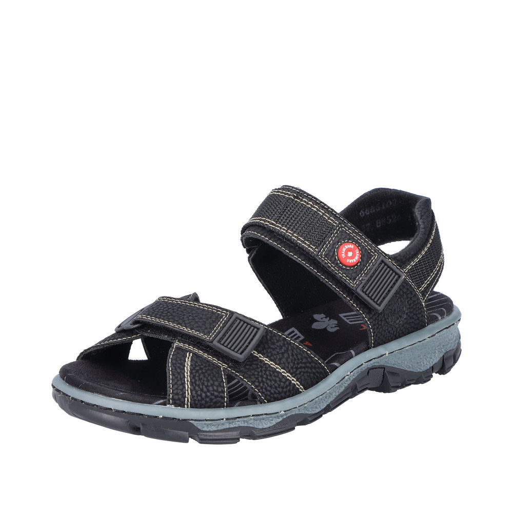 RIEKER Damen Sandalette Trekking schwarz 68851-02