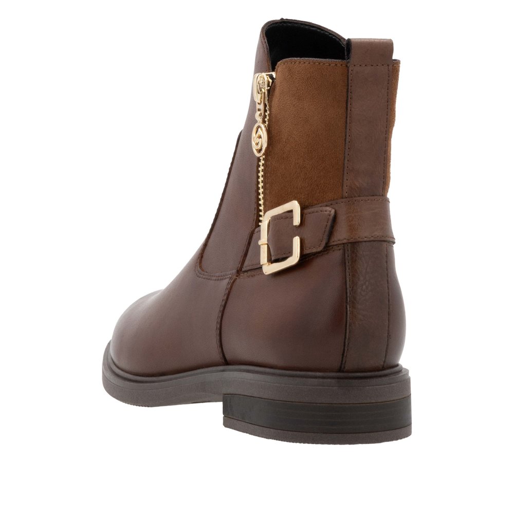 REMONTE Damen Stiefelette braun cognac D1U71-22