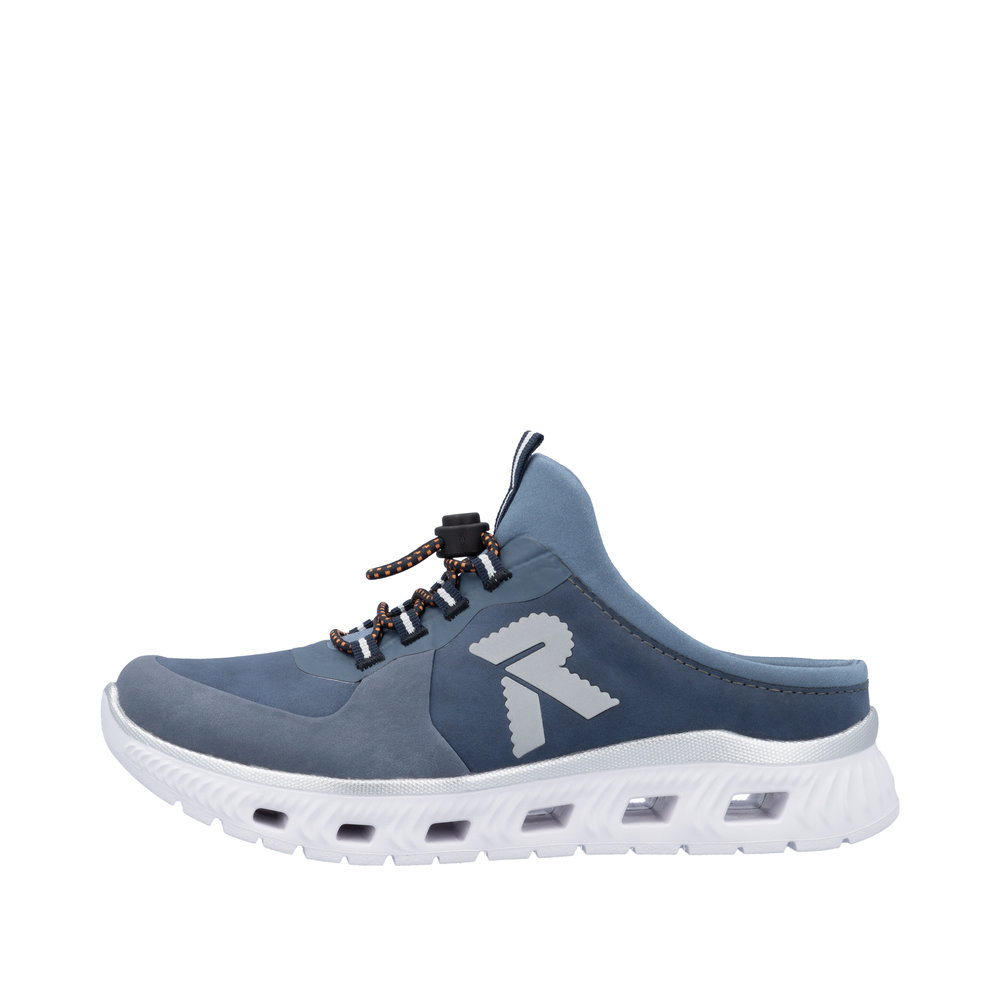 RIEKER Damen Sabot Slipper blau M6069-10 super leicht RIEKER Damen Sabot Slipper blau M6069-10 super leicht