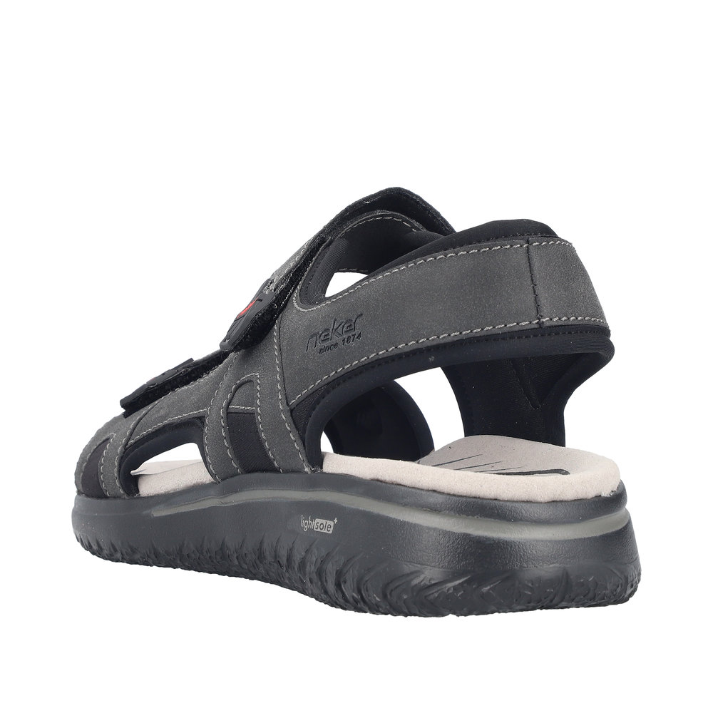 RIEKER Herren Sandale Trekking schwarz 26455-00