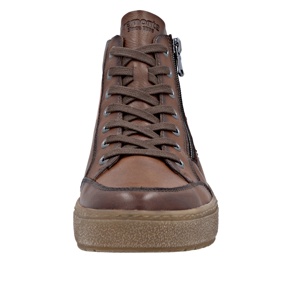 REMONTE Damen Stiefelette braun D2T70-24 echt Leder mit TEX