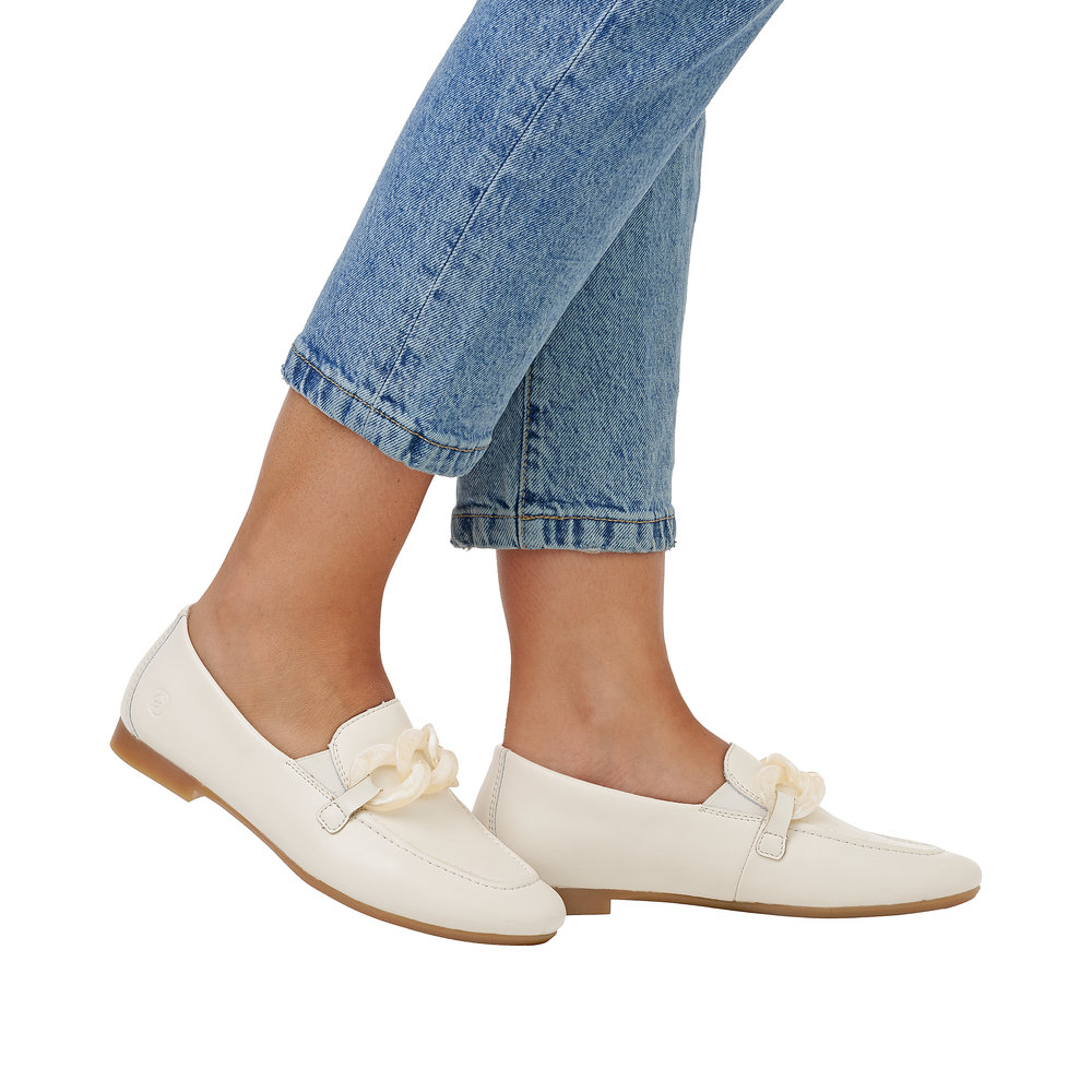 REMONTE Damen Loafer creme weiß D0K00-80