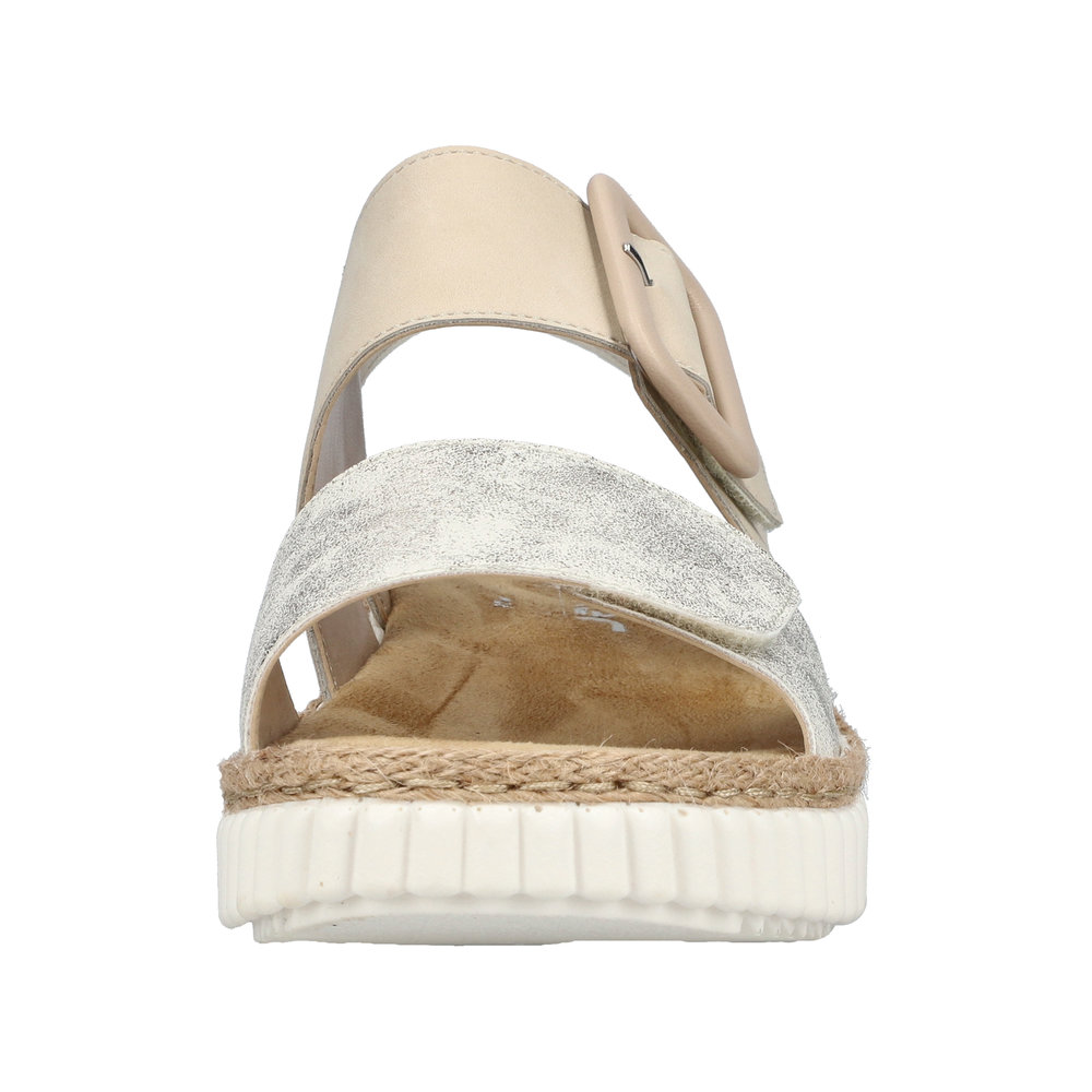 RIEKER Damen Sandale beige gold 69260-60 Weite H