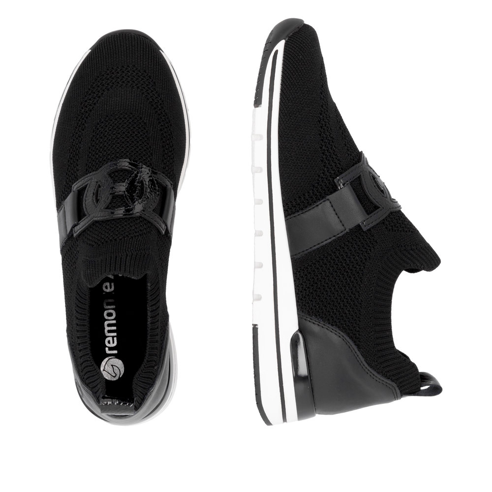 REMONTE Damen Sneaker Slipper schwarz R6713-00