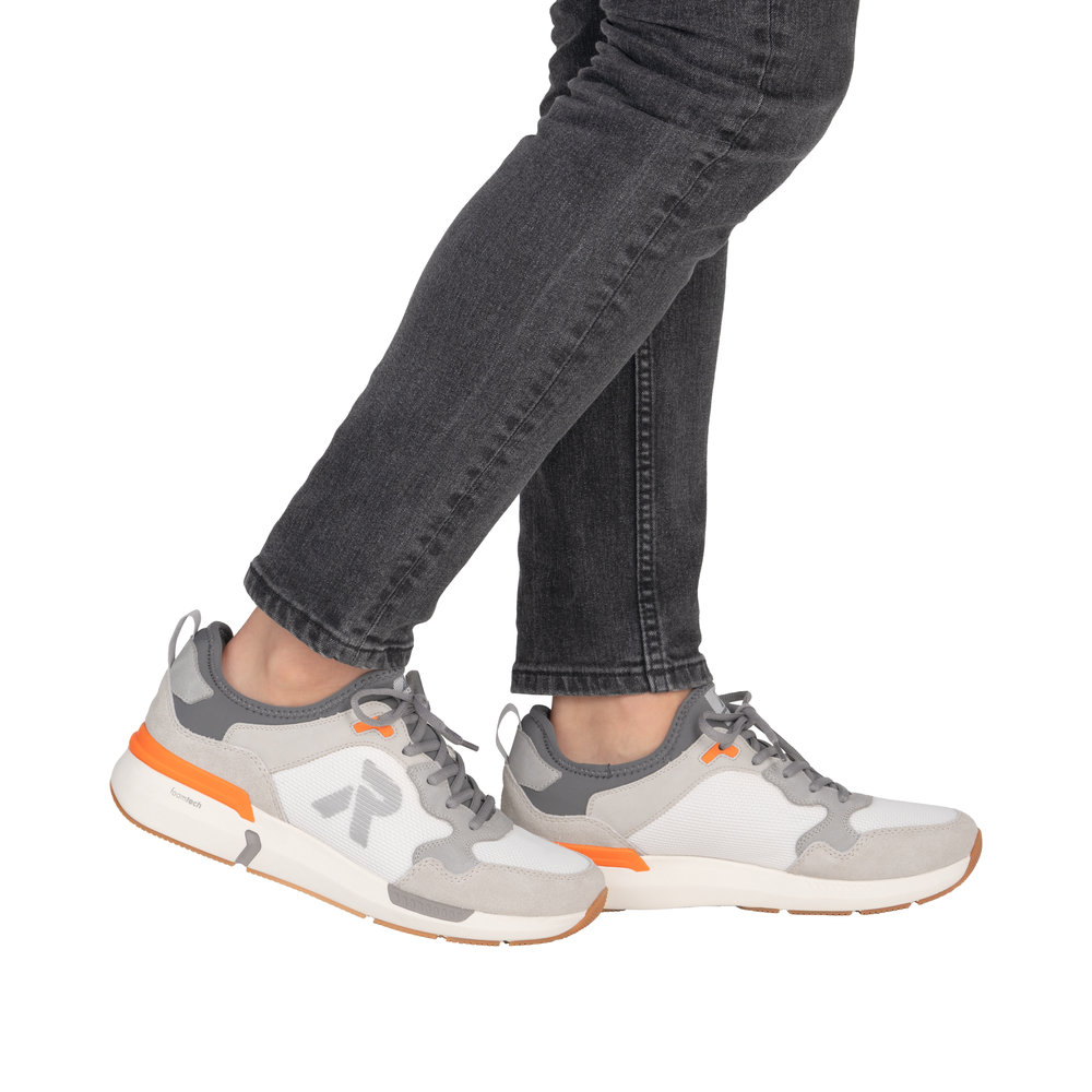 RIEKER Herren Sport Sneaker grau U1405-40 foamtech Sohle
