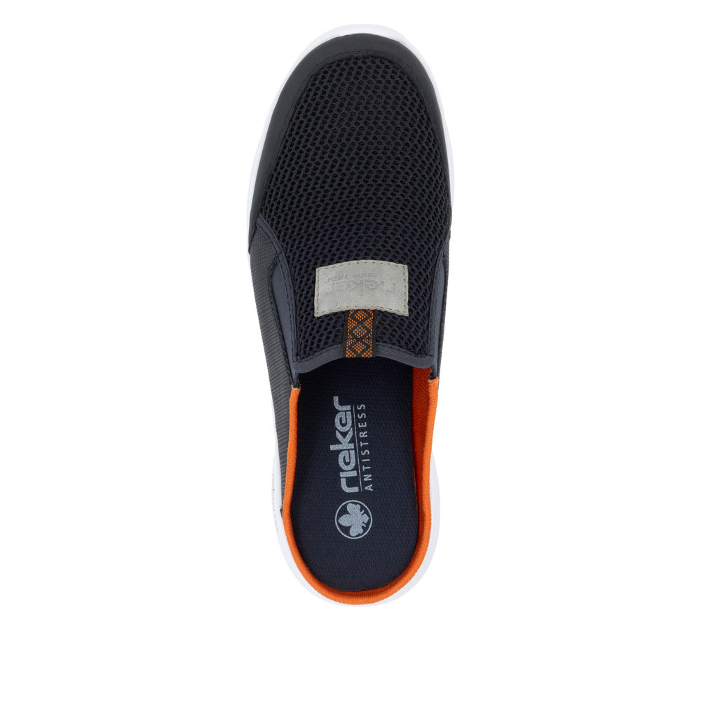 RIEKER Herren Clogs Sabot blau B7390-14