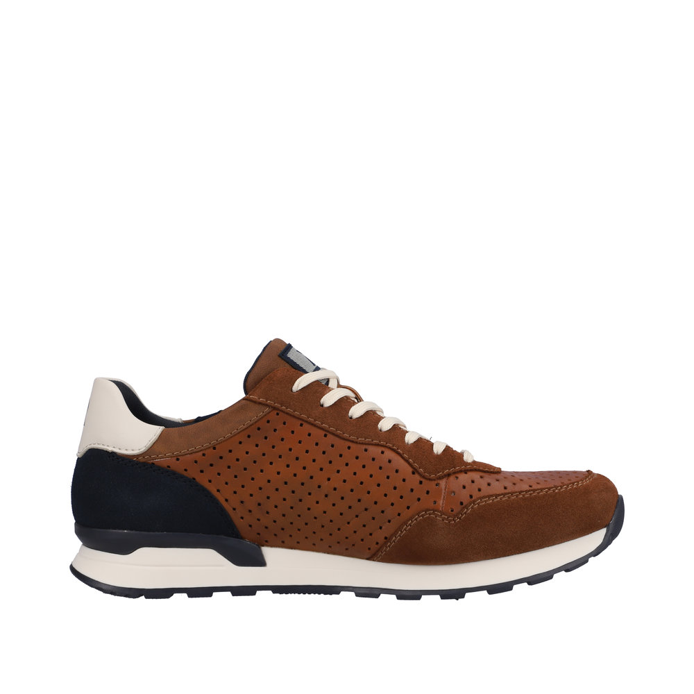RIEKER Herren Sneaker braun kombi U0302-24