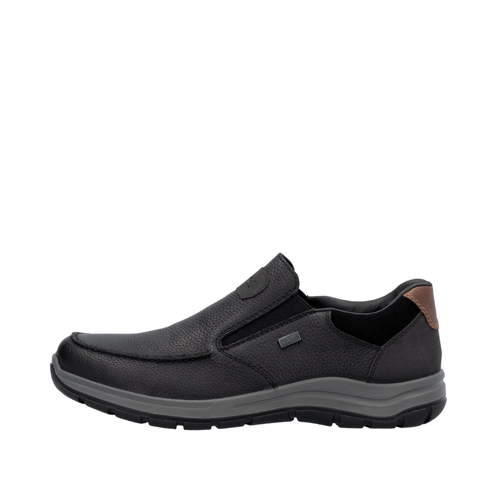 RIEKER Herren Slipper schwarz 03651-00 mit TEX