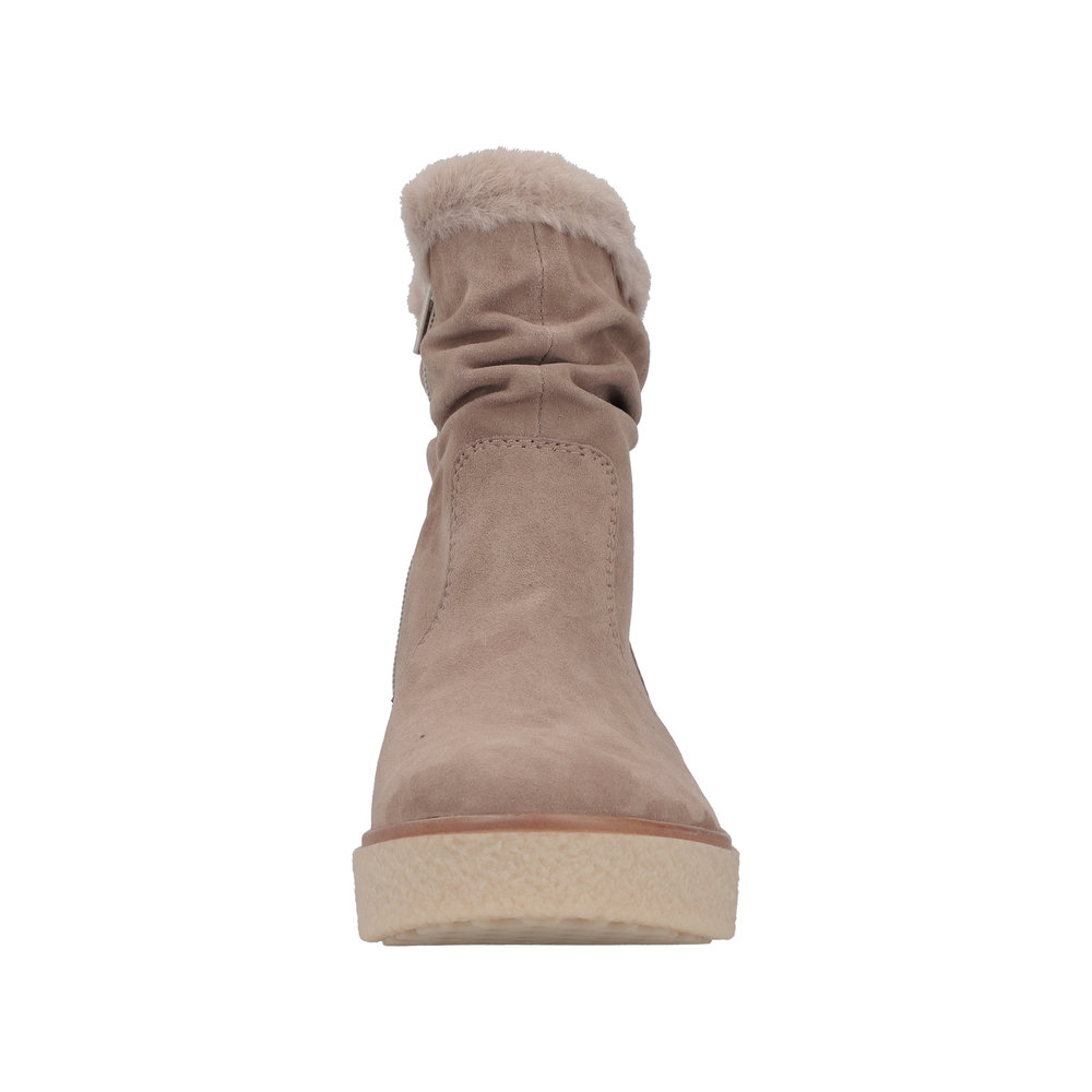 RIEKER Damen Stiefelette beige Y0070-24 echt Leder